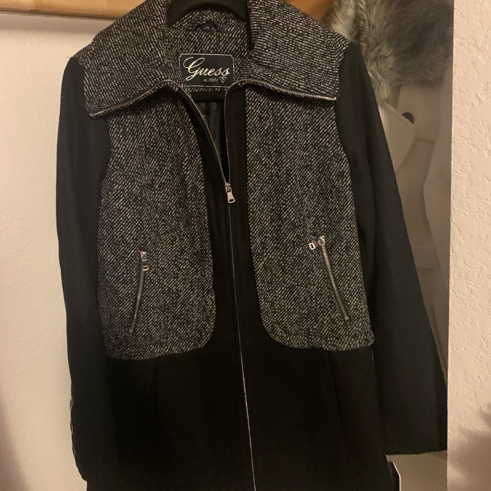 Beautiful GUESS wool dress coat.  Brand new with tags.